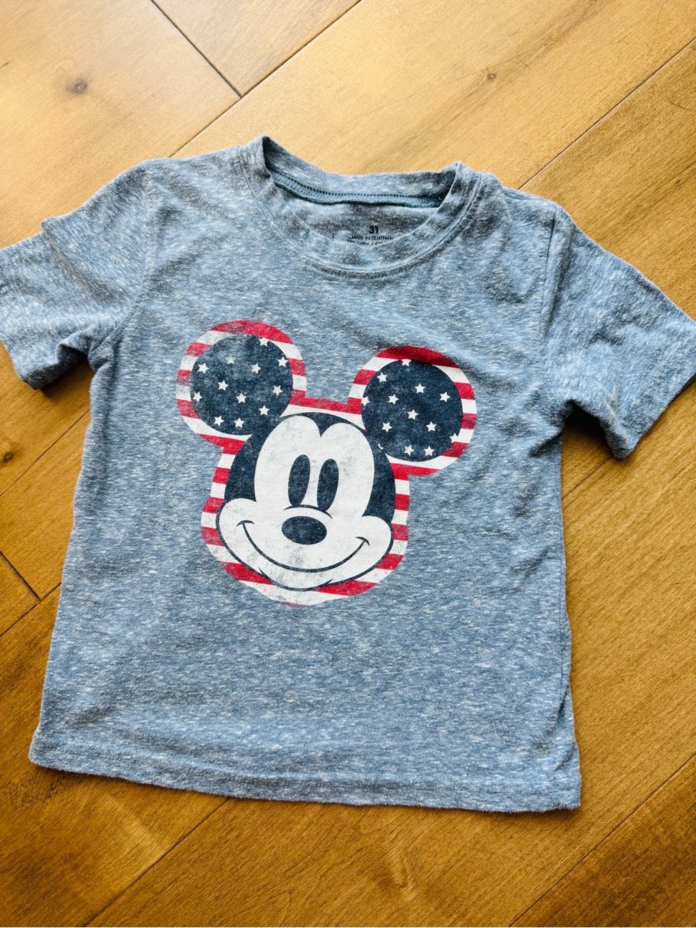 Disney Mickey Mouse Kids' Gray Short Sleeve Tee